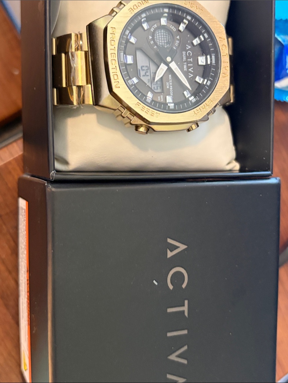 Active Gold-Tone Men's Sport Watch - Gold